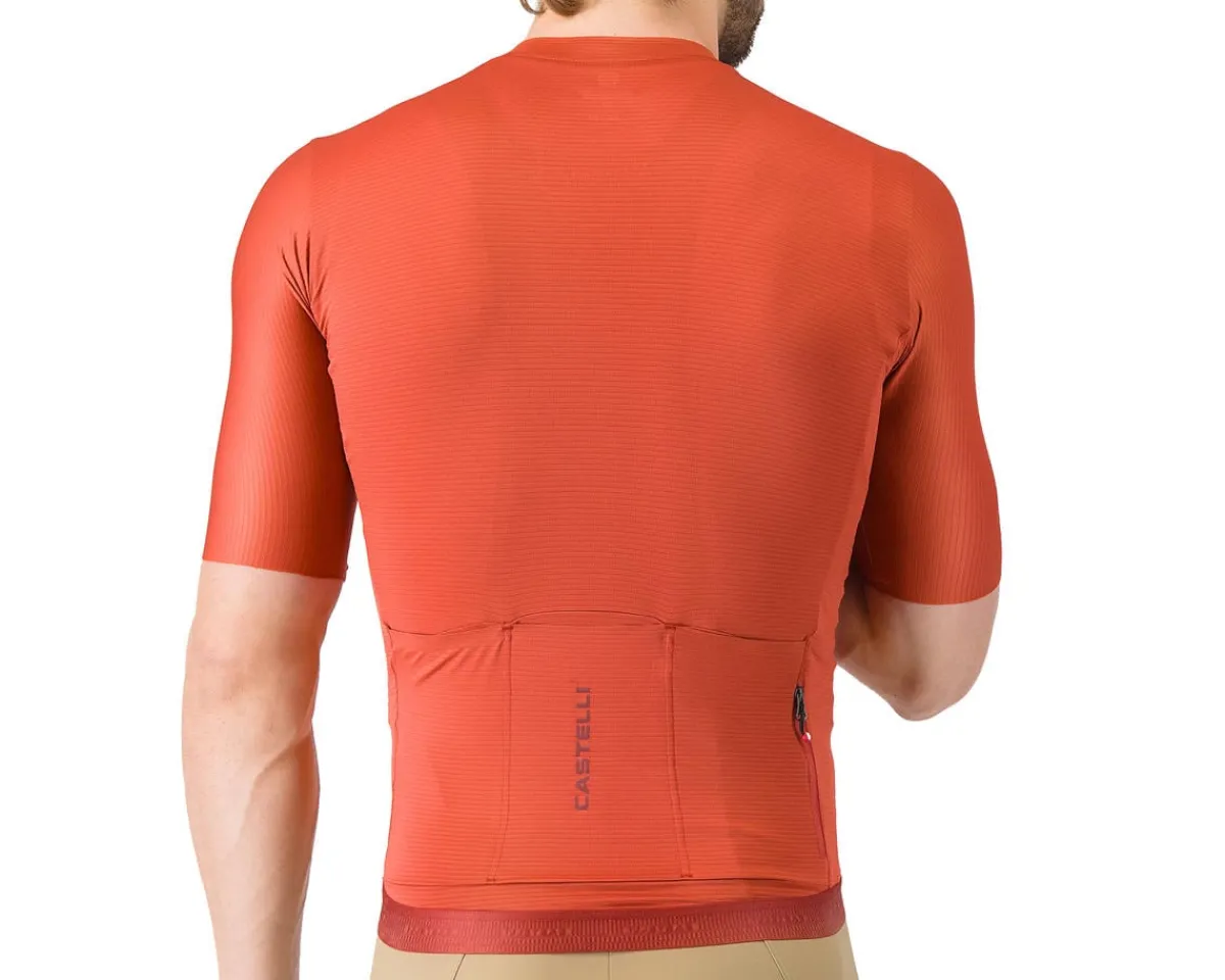 Castelli Jerseys|Summer Essentials|Espresso 2 Short Sleeve Jersey (Paprika) (S)
