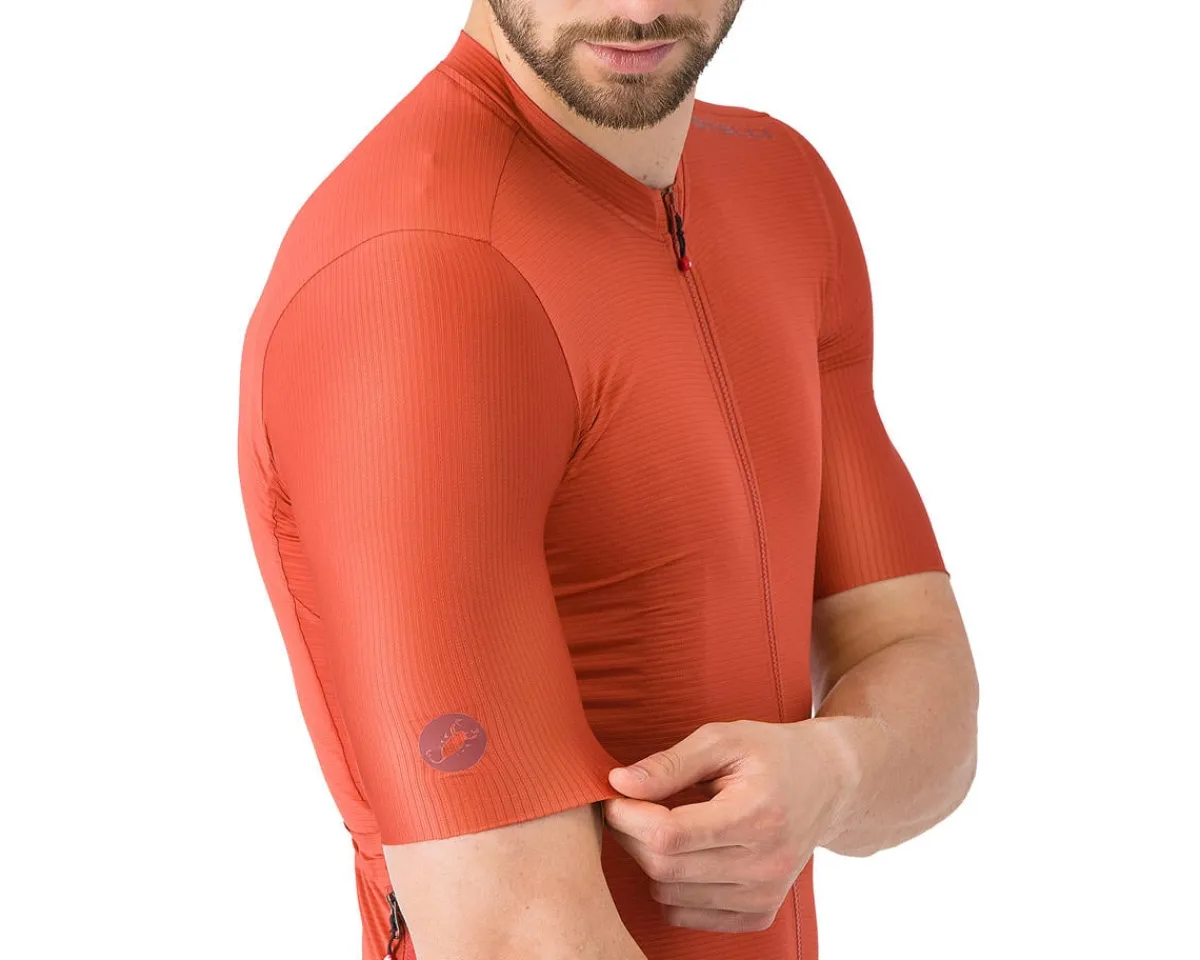 Castelli Jerseys|Summer Essentials|Espresso 2 Short Sleeve Jersey (Paprika) (S)