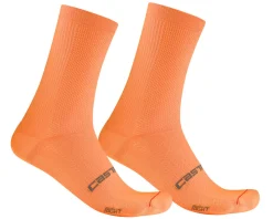 Castelli Holiday Shopping|Clothing Sale|Espresso 18 Socks (Vivid Orange) (S/M)