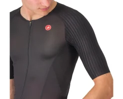 Castelli Jerseys|Free Speed 3 Race Top (Black) (S)