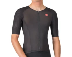Castelli Jerseys|Free Speed 3 Race Top (Black) (S)