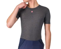 Castelli Base Layers|Medio Short Sleeve Base Layer (Melange Grey) (L)