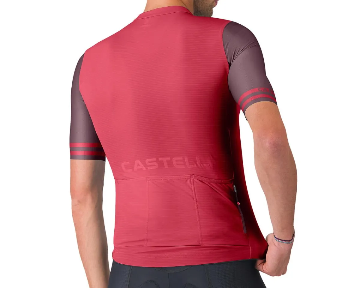Castelli Jerseys|Summer Essentials|Prologo Lite 2 Short Sleeve Jersey (Rich Red/Bordeaux) (L)