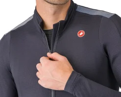 Castelli Jerseys|Puro 4 Long Sleeve Jersey (Dark Grey) (S)