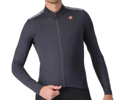 Castelli Jerseys|Puro 4 Long Sleeve Jersey (Dark Grey) (S)
