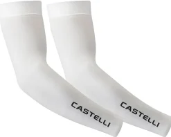Castelli Clothing Accessories|Summer Essentials|UPF 50+ Light Arm 3 Sleeves (White) (S)