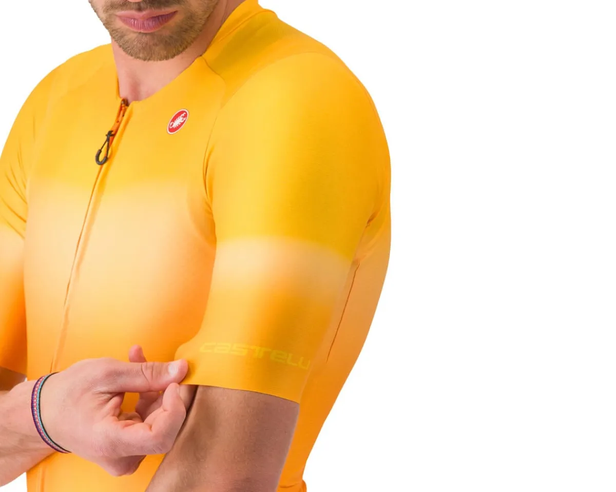 Castelli Jerseys|Summer Essentials|UPF Short Sleeve Jersey (Vivid Orange) (L)