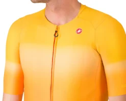 Castelli Jerseys|Summer Essentials|UPF Short Sleeve Jersey (Vivid Orange) (L)