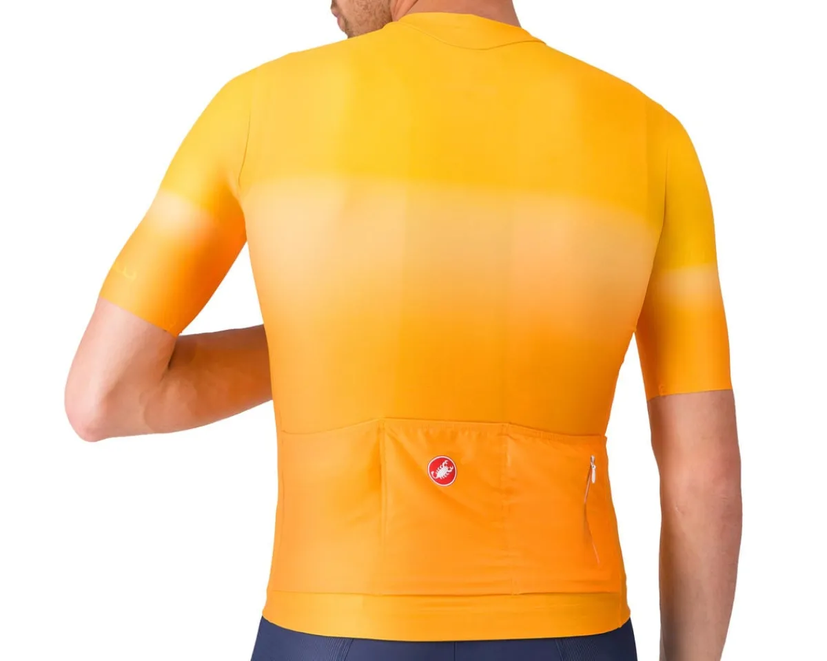 Castelli Jerseys|Summer Essentials|UPF Short Sleeve Jersey (Vivid Orange) (L)