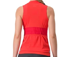 Castelli Women'S|Jerseys|Women's Anima 4 Sleeveless Jersey (Hibiscus/Soft Orange) (L)