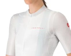 Castelli Clothing Sale|Women'S|Women's Fantasia Short Sleeve Jersey (White) (XL)