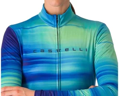 Castelli Women'S|Jerseys|Women's Phase Long Sleeve Jersey (Multicolor Blue) (XS)