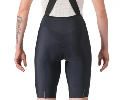Castelli Clothing Sale|Women'S|Women's Prima 2 Drop Tail Bib Shorts (Black/Black) (S)