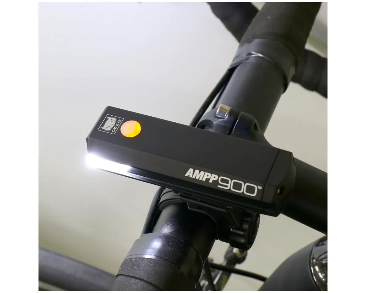 CatEye Bike Lights|AMPP900 Headlight (Black) (900 Lumens) (USB Rechargeable)