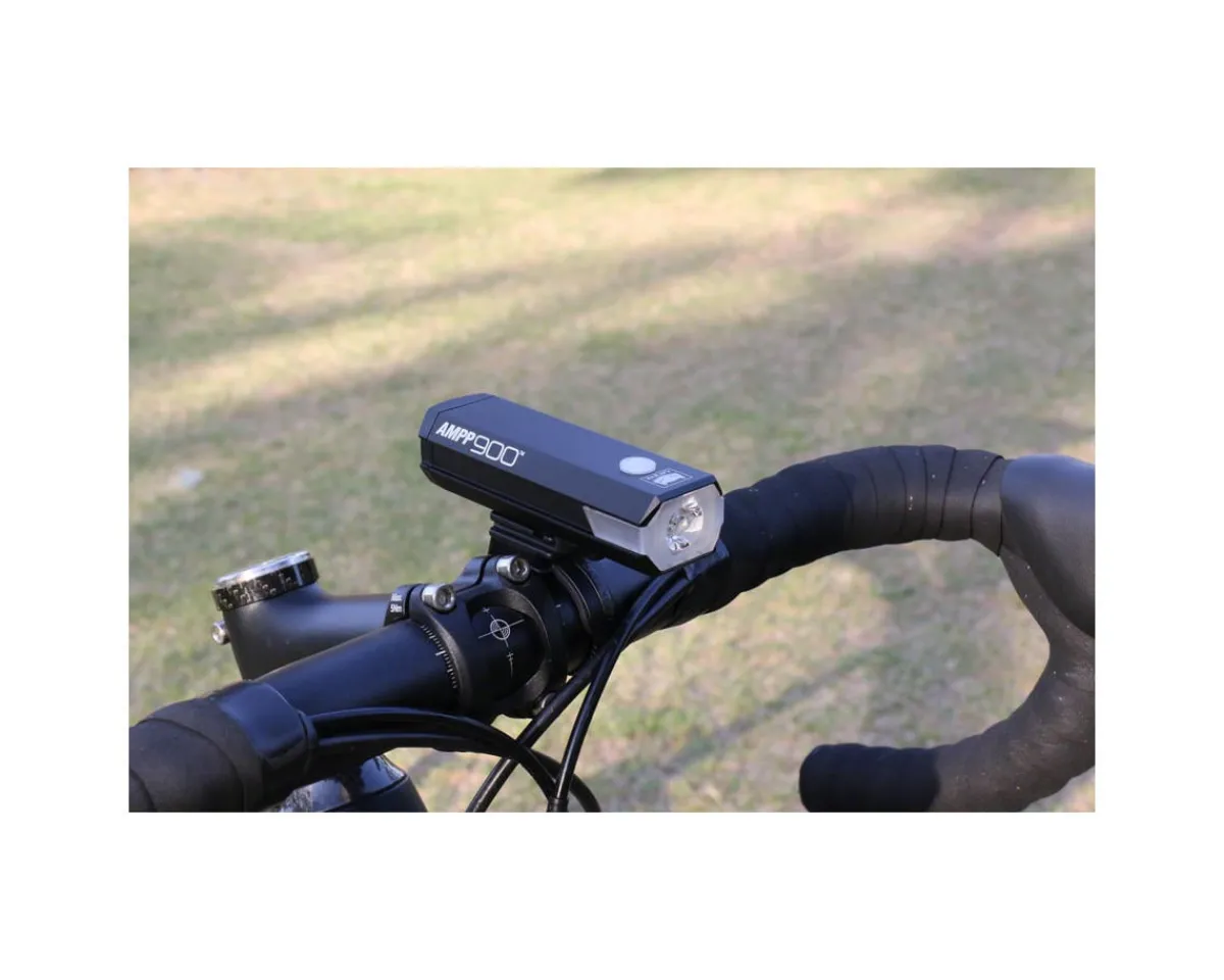 CatEye Bike Lights|AMPP900 Headlight (Black) (900 Lumens) (USB Rechargeable)