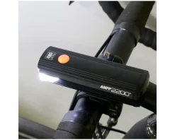 CatEye Bike Lights|AMPP2200 Headlight (Black) (2200 Lumens) (USB Rechargeable)