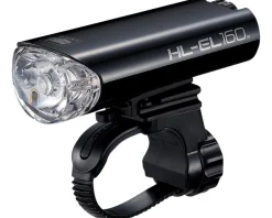 CatEye Bike Lights|HL-EL160 Headlight (Black) (50 Lumens) (AA Batteries)