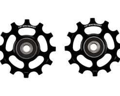 CeramicSpeed Replacement Parts|Derailleurs & Parts|12T Pulley Wheels (Black) (SRAM AXS Road D1) (Coated Ceramic Bearings)
