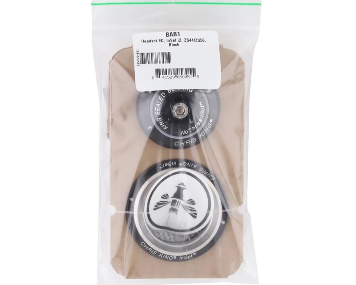 Chris King Headsets & Spacers|InSet 2 Headset (Black) (1-1/8" to 1-1/2") (ZS44/28.6) (ZS56/40)