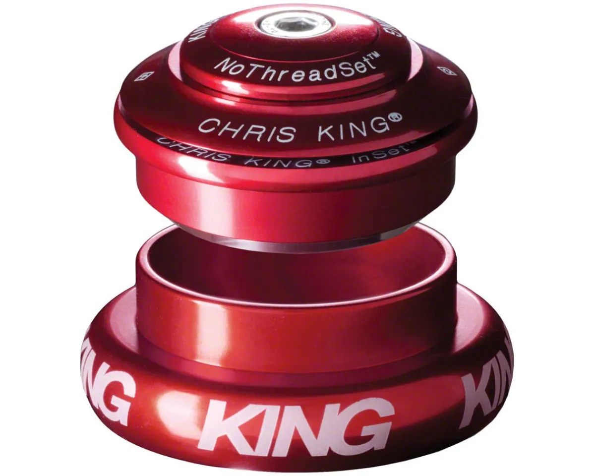 Chris King Headsets & Spacers|InSet 7 Headset (Red) (1-1/8" to 1-1/2") (ZS44/28.6) (EC44/40)