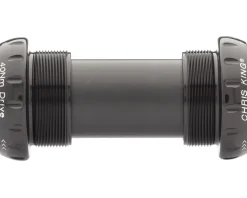 Chris King Bottom Brackets & Parts|ThreadFit 24 Bottom Bracket w/Fit Kit 4 (Black) (English) (For Shimano Hollowtech II)