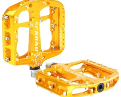 Chromag Pedals & Cleats|Scarab Platform Pedals (Gold)