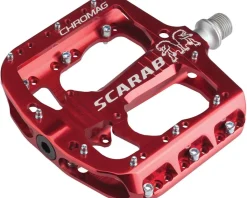 Chromag Pedals & Cleats|Scarab Platform Pedals (Red)