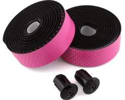 Ciclovation Grips & Handlebar Tape|Advanced Leather Touch Handlebar Tape (Fusion Dot Black/Pink)