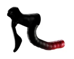 Ciclovation Grips & Handlebar Tape|Advanced Leather Touch Handlebar Tape (Fusion Dot Black/Red)