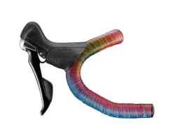 Ciclovation Grips & Handlebar Tape|Premium Leather Touch Handlebar Tape (Halo Touch Rainbow)