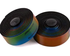 Ciclovation Grips & Handlebar Tape|Premium Leather Touch Handlebar Tape (Halo Touch Rainbow)
