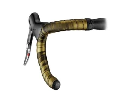 Ciclovation Grips & Handlebar Tape|Premium Leather Touch Handlebar Tape (Halo Touch Gold Mine)