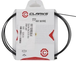 Clarks Cables & Housing|Teflon/PTFE Gear Shifter Cable (Black) (For Shimano/SRAM) (Stainless) (1.1mm) (2275mm)