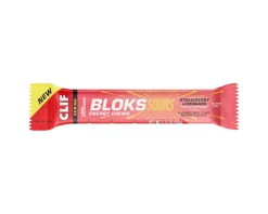 Clif Bar Nutrition & Skin Care|Shot Bloks Energy Chews (Sour Strawberry Lemonade) (18 | 2.1oz Packets) (w/ Caffeine)