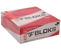 Clif Bar Nutrition & Skin Care|Shot Bloks Energy Chews (Black Cherry w/Caffeine) (18 | 2.1oz Packets)