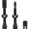 Clik Tubeless Tire Tools|Tubeless Accessories|Tubeless Valve Set (Black) (Pair) (40mm)