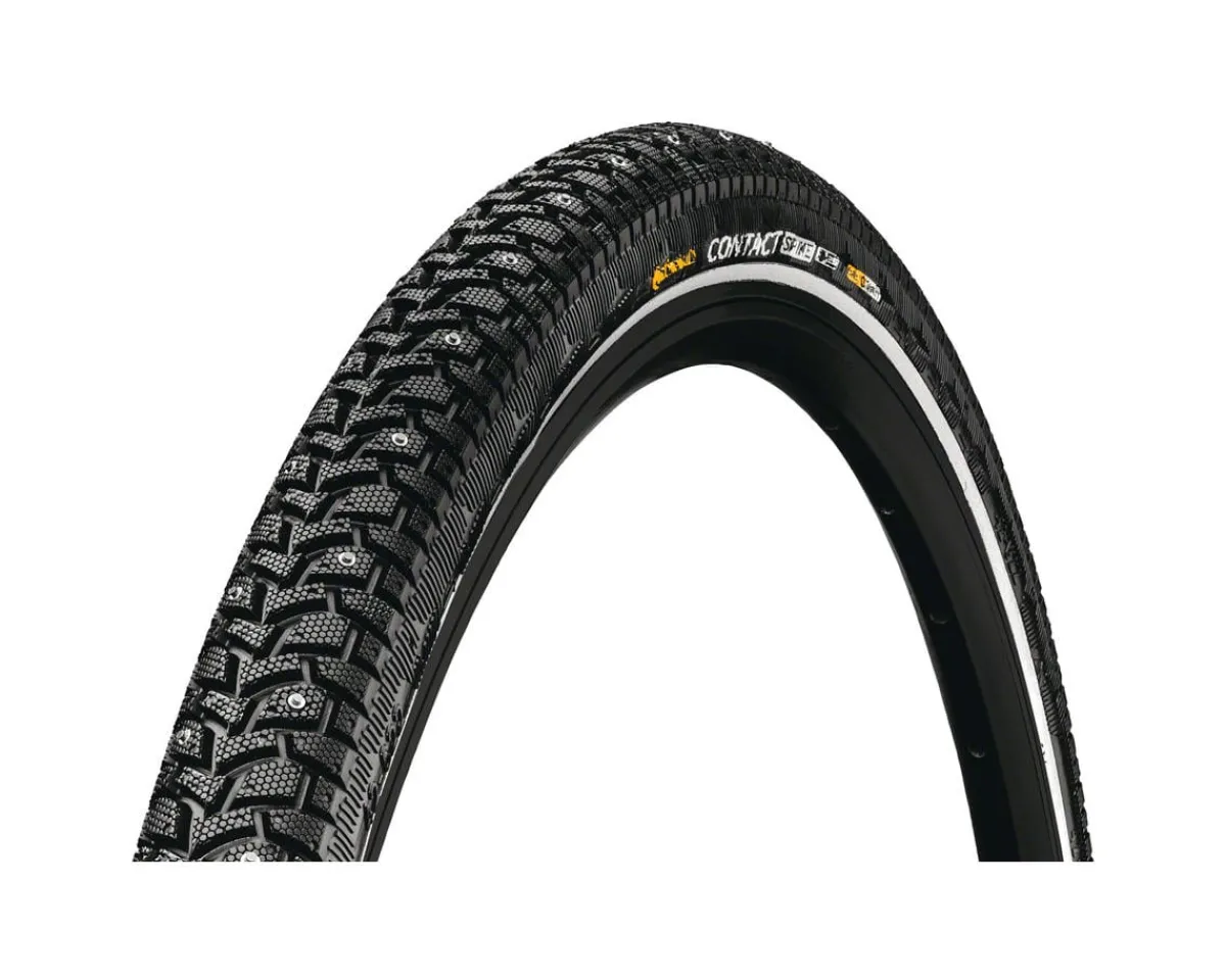 Continental E-Bike Parts|Tires|Contact Spike Studded Winter Tire (Black/Reflex) (700c) (42mm) (120 Spikes) (Wire) (SafetySystem Breaker) (E25)