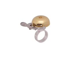 Crane Mounts & Handlebar Accessories|Suzu Mini Brass Bell (Gold) (Headset Spacer Mount)