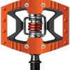 Crankbrothers Pedals & Cleats|Double Shot 2 Single-Sided Clipless Pedals (Orange)