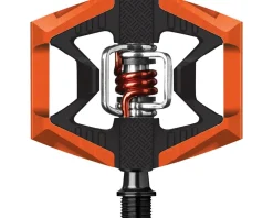 Crankbrothers Pedals & Cleats|Double Shot 2 Single-Sided Clipless Pedals (Orange)