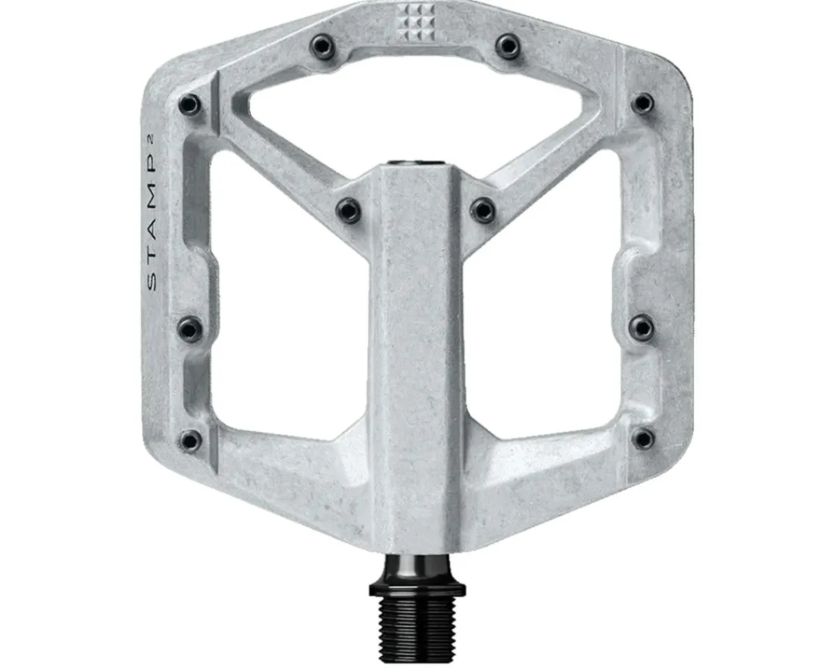 Crankbrothers Pedals & Cleats|Stamp 2 Platform Pedals (Raw Silver) (S)