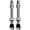 CushCore Tubeless Tire Tools|Tubeless Accessories|Air Valve Set (Silver) (44mm)
