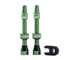 CushCore Tubeless Tire Tools|Tubeless Accessories|Air Valve Tubeless Valve Set (Green) (44mm)