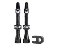 CushCore Tubeless Tire Tools|Tubeless Accessories|Air Valve Tubeless Valve Set (Black) (44mm)