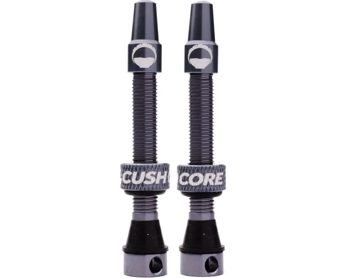 CushCore Tubeless Tire Tools|Tubeless Accessories|Air Valve Tubeless Valve Set (Titanium) (44mm)