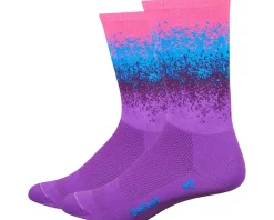 DeFeet Clothing Accessories|Shoes, Socks, & Footwear|Aireator 6" Barnstormer Ombre Socks (Pink/Blue/Purple) (M)