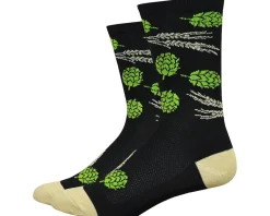 DeFeet Clothing Accessories|Shoes, Socks, & Footwear|Aireator 6" Hops & Barley Socks (Black) (XL)