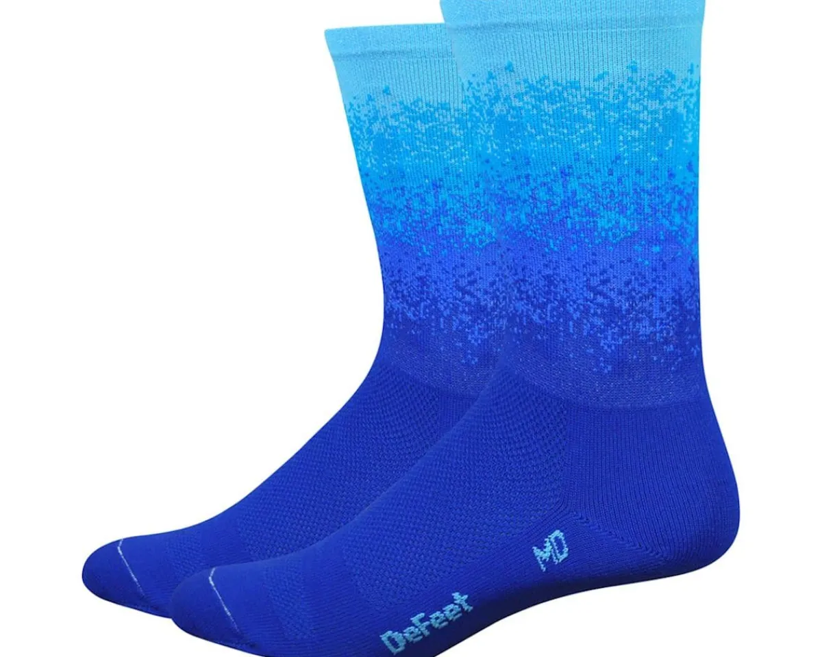DeFeet Clothing Accessories|Shoes, Socks, & Footwear|Aireator 6" Ombre Sock (Royal/Neptune/Carolina) (M)