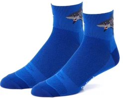 DeFeet Clothing Accessories|Shoes, Socks, & Footwear|Aireator 3" Sock (Shark Attack!) (L)