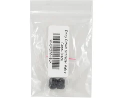 Deity Wheels & Parts|Tire & Tube Accessories|Crown Schrader Valve Caps (Black) (Pair)